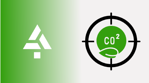 Logo de ACE con indicativo CO2 en el punto de mira